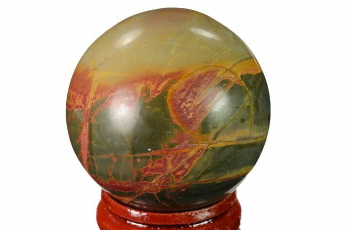 Polished Cherry Creek Jasper Sphere - China #136127
